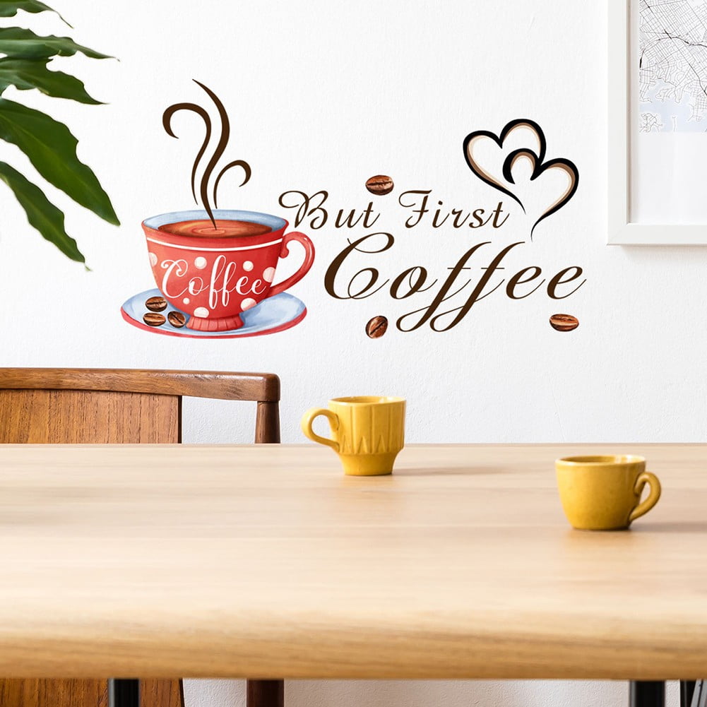 Mlless Coffee Cup Wall poleers for Cafe and Kitchen Decor