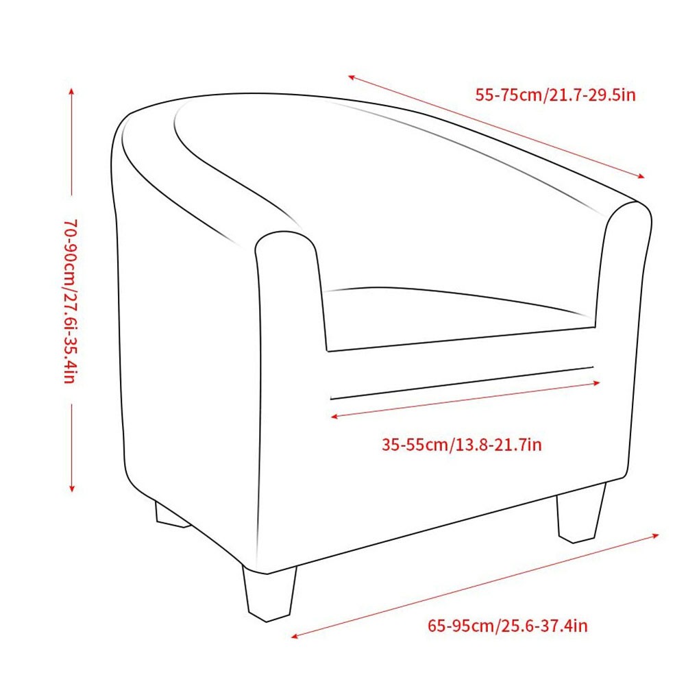 Mlless Fleece Pineapple Design Club Chair Cover for Tub Chairs