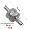 Mlless Non Return Valve Inline 6/8/10/12mm for Fuel Air Water Pipe Tube