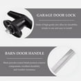 Mlless Outdoor Garage Door Lock with Zinc Alloy Handle for Sheds and