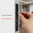 Mlless Pocket Door Handle for Sliding Doors with Invisible Button