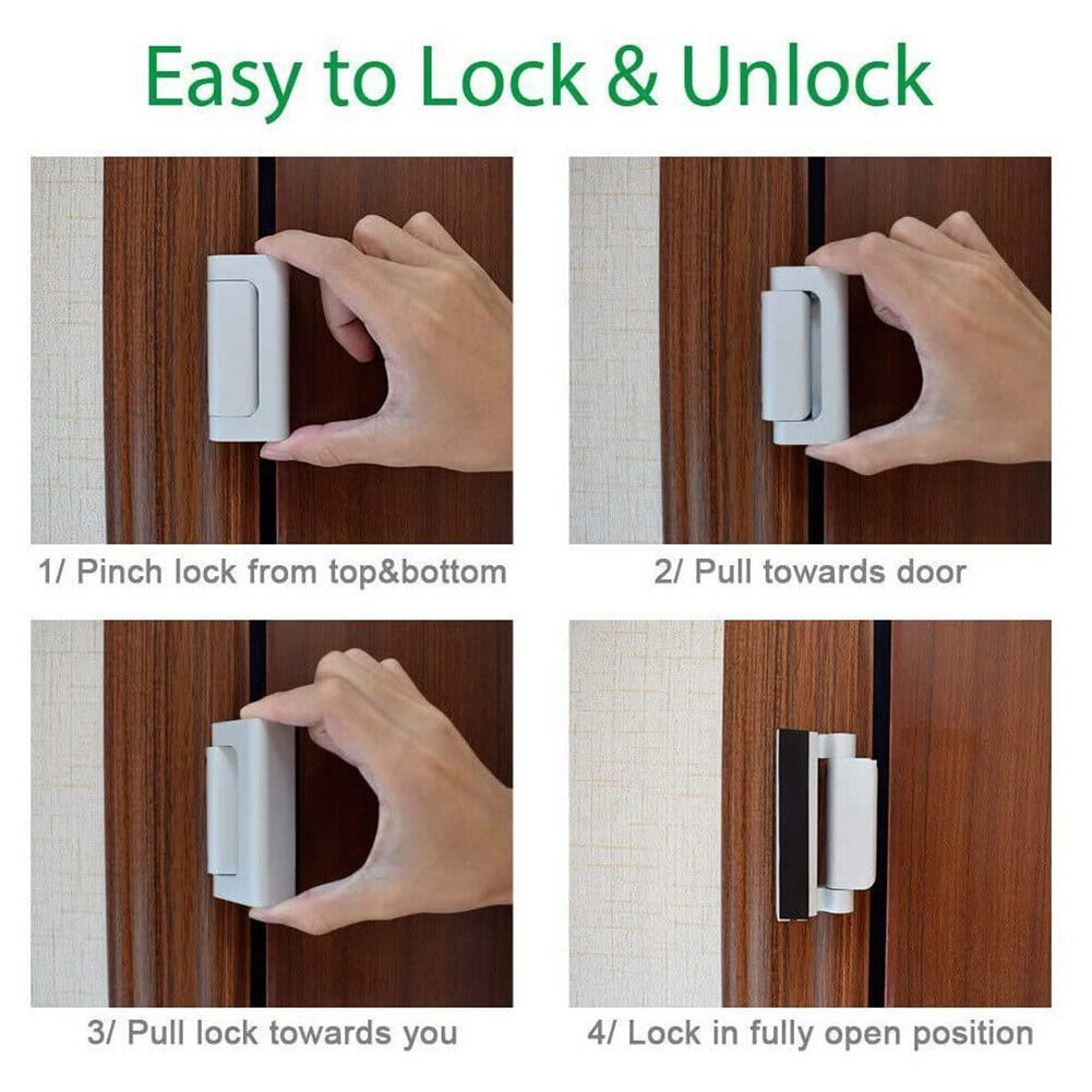 Mlless Privacy Strong Latch Door Reinforcement Lock for Home Security