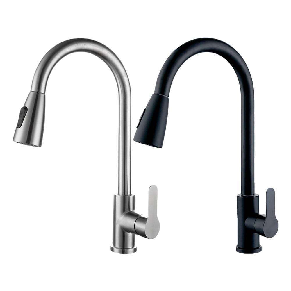 Mlless Pull-Out Kitchen Faucet with 2 Sprayer Modes and 360 Rotation for Hot and Cold Water