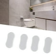 Mlless Set of 4 Toilet Seat Bumpers for Enhanced Stability and Noise