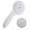 Mlless Simple White Handheld Shower Head for Low Water Pressure, ABS