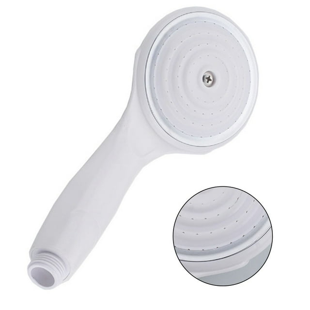 Mlless Simple White Handheld Shower Head for Low Water Pressure, ABS