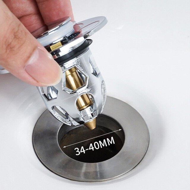 Mlless Sink Strainer Plug Stopper for Bath and Wash Basin with Bounce