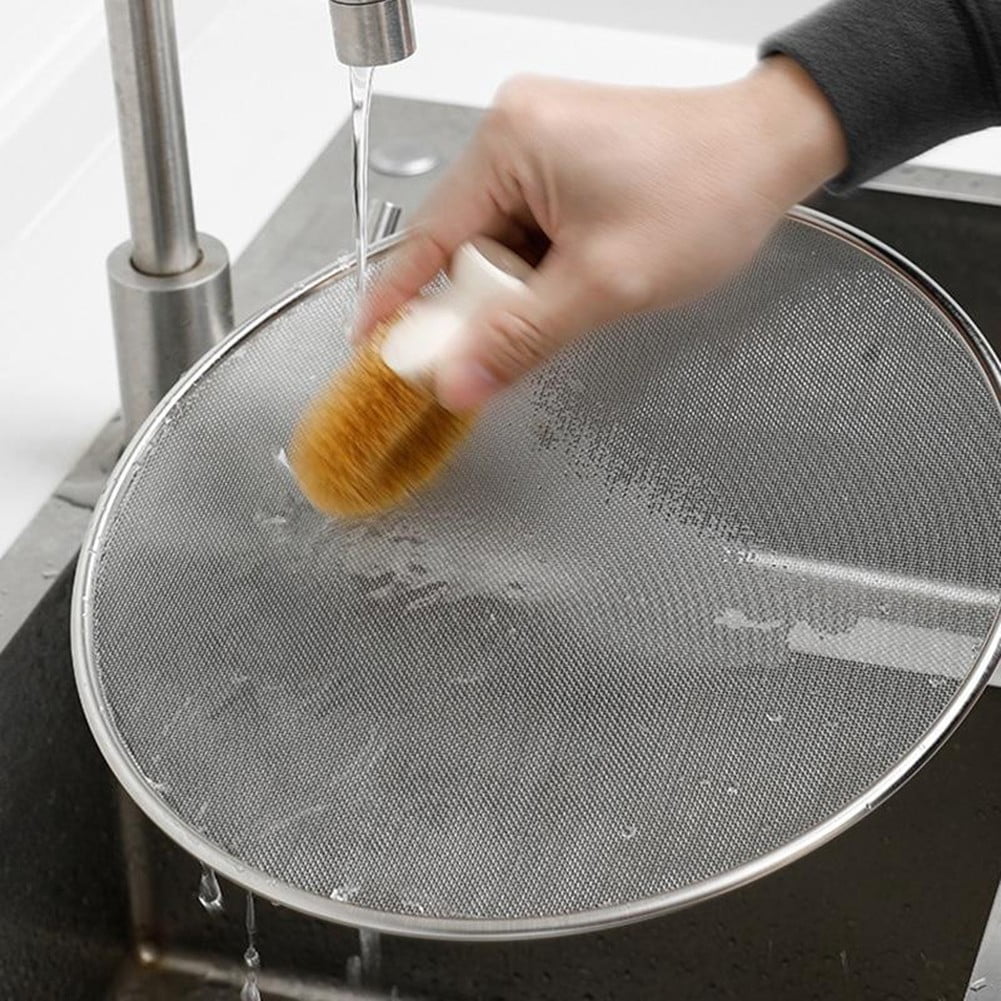Mlless Stainless Steel Splatter Screen for Frying Pan with Wooden ...