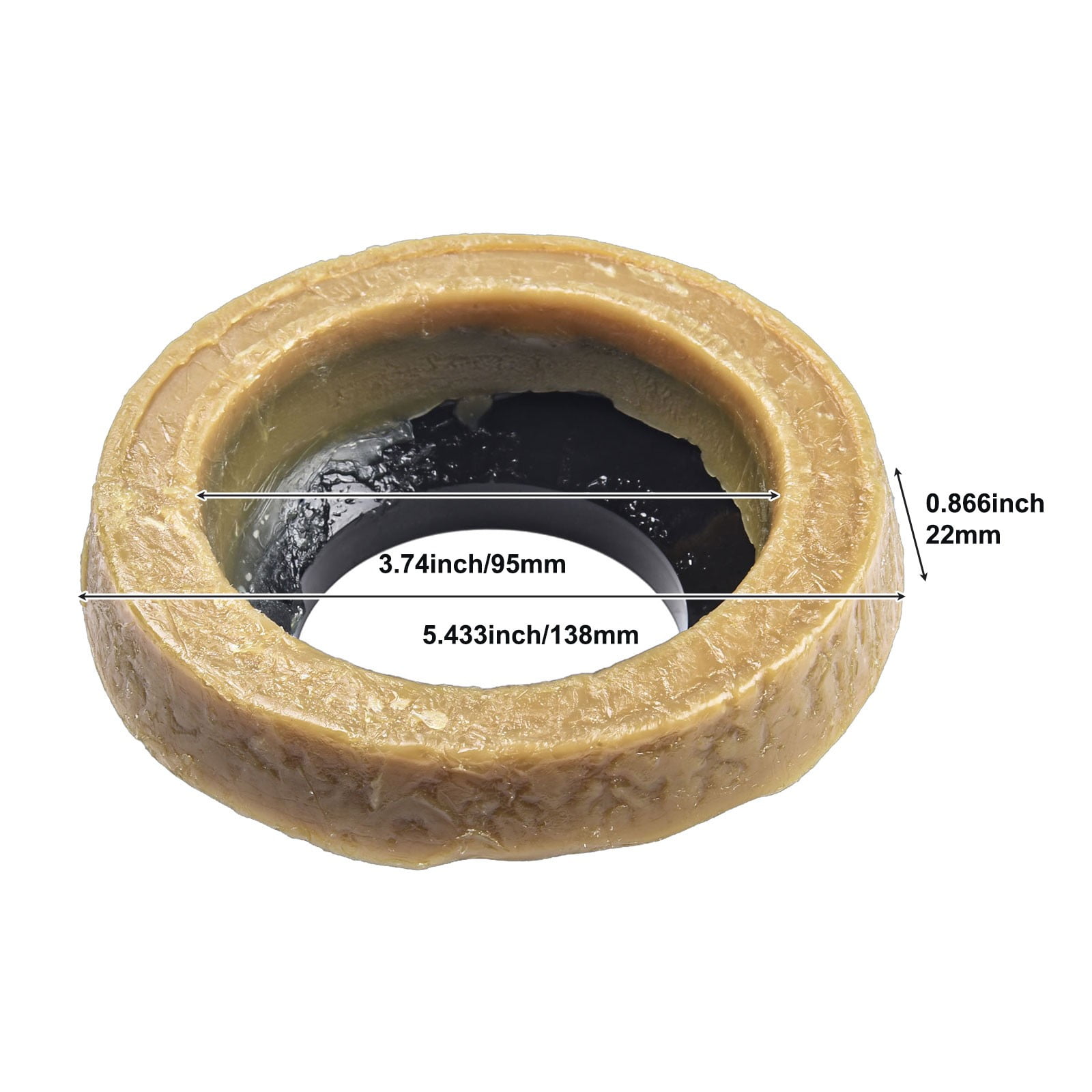 Mlless Toilet Flange Fixing Screws with Rubber Wax Ring for Secure