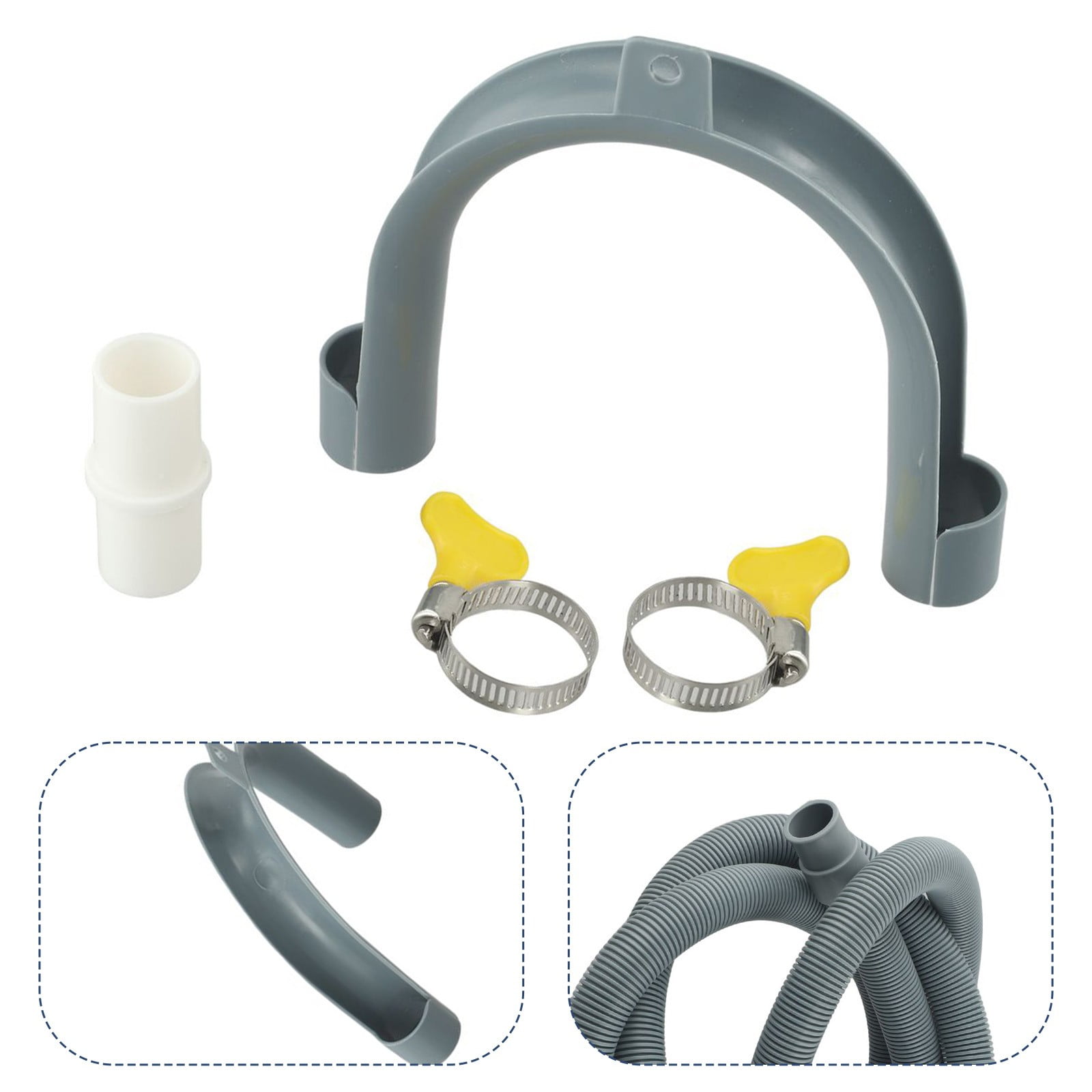 Mlless Washing Machine Dishwasher Drain Extension Kit 1.5M/2M/3M Pipe