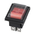 Mlless Waterproof Rocker Switch 2 Poles 16A 250V with Light and Weather