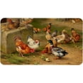 thumbnail image 1 of Mloabuc Rooster Door Mat Farmhouse Kitchen Mat Decor Kitchen Floor Mat, Washable Runner Rugs, Farmhouse Rooster Indoor Outdoor Decorations KitchenRug 17x29 Inch, 1 of 6