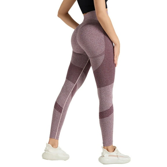Mlongo Women's Yoga Pants High Waisted Leggings for Women No See Through Tummy Control Workout Leggings Seamless Sports Yoga Tight