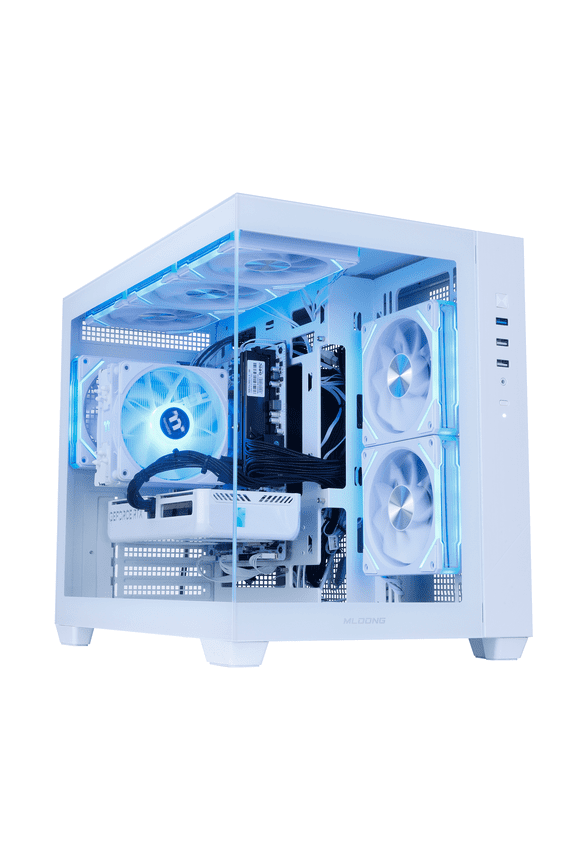 Gaming PC Desktop AMD Ryzen 5 5500 GeForce RTX 5060 1TB SSD 16GB RAM 650W Win11 WIFI White