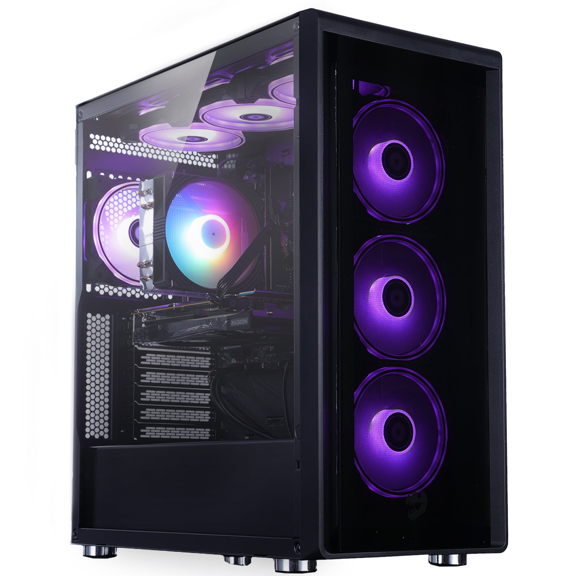 Mloong Gaming PC Desktop AMD Ryzen 5 5600, GeForce RTX 4060,1TB SSD,16GB RAM ,600W ,Win11 WIFI