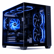 Mloong Gaming PC Desktops AMD Ryzen5 5500, Radeon RX 6500XT 4GB, 500GB SSD, 16GB RAM, 650W, Win11, Wifi, Black