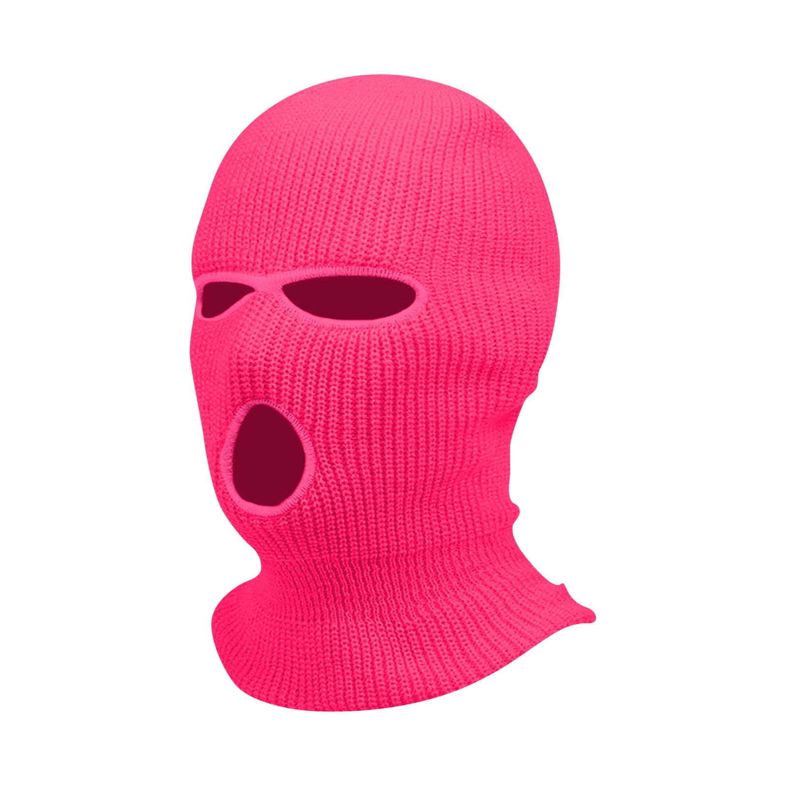 Mlqidk 3 Hole Winter Knitted Mask, Outdoor Sports Full Face Cover