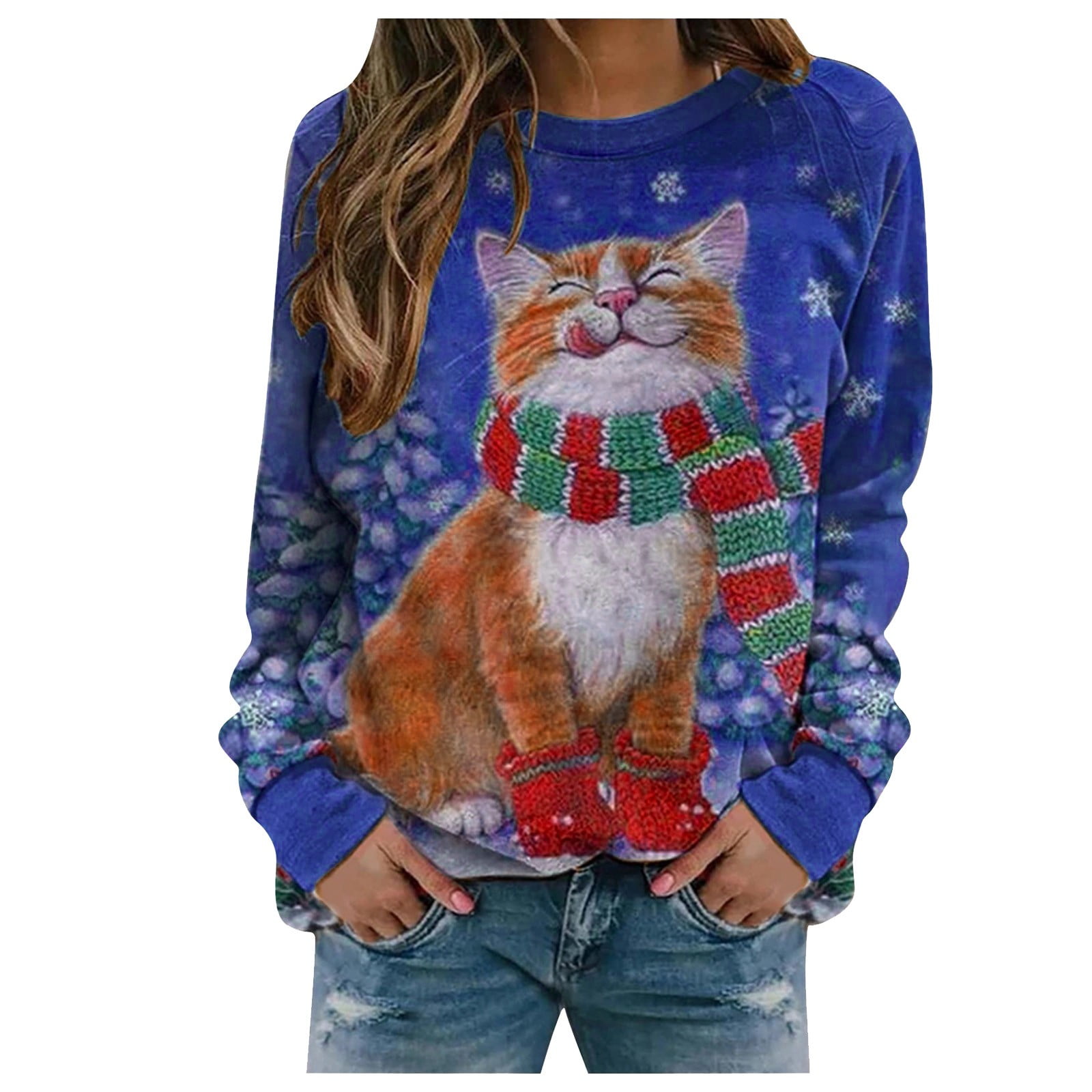 Light up outlet cat sweater