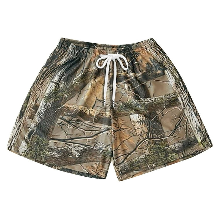 ballaholic Tree Camo Mesh Zip Shorts NATURE CAMO mesh shorts