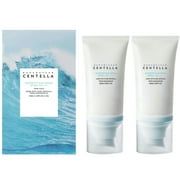 Mlqidk Cente'lla Sunscreen SPF 50, Water-fit Sun Serum, Madagascar Cente'lla Sunscreen, No Sticky Refreshing Sunscreen for All Skin Type,Water-fit Sun Serum (2PCS)