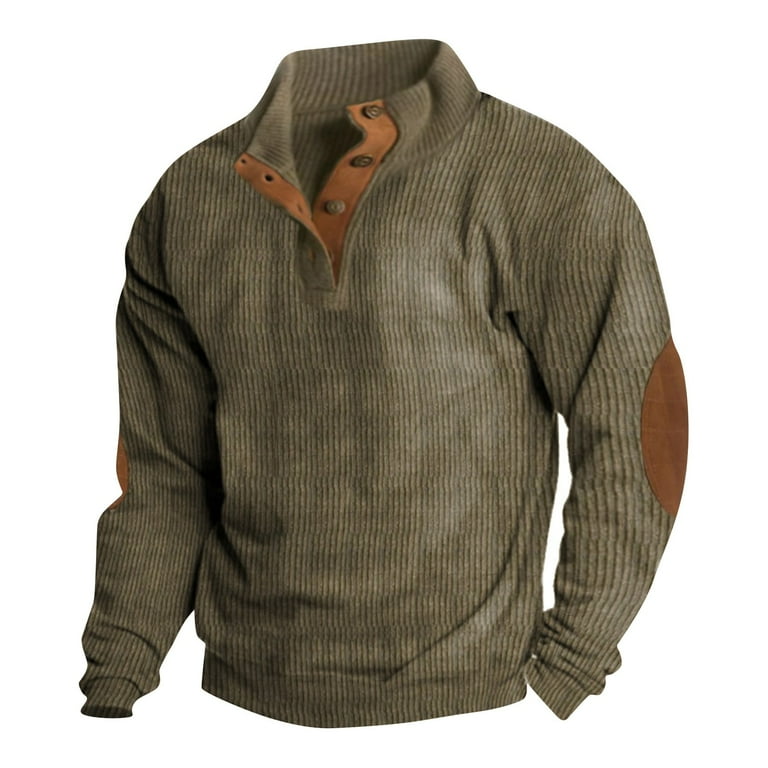 Mens sweatshirts with collars top