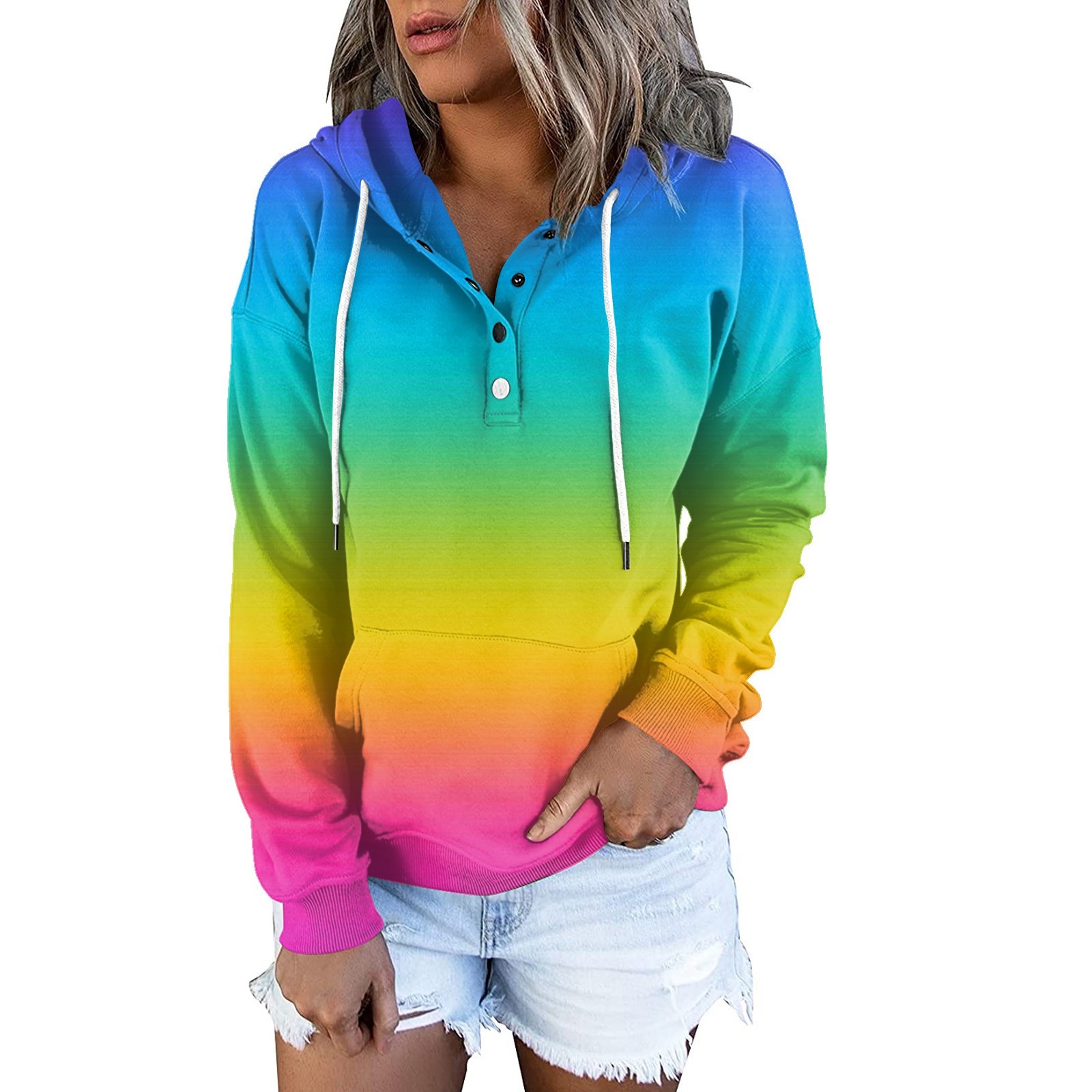 Women's Lotus Popover Hoodie, Tops