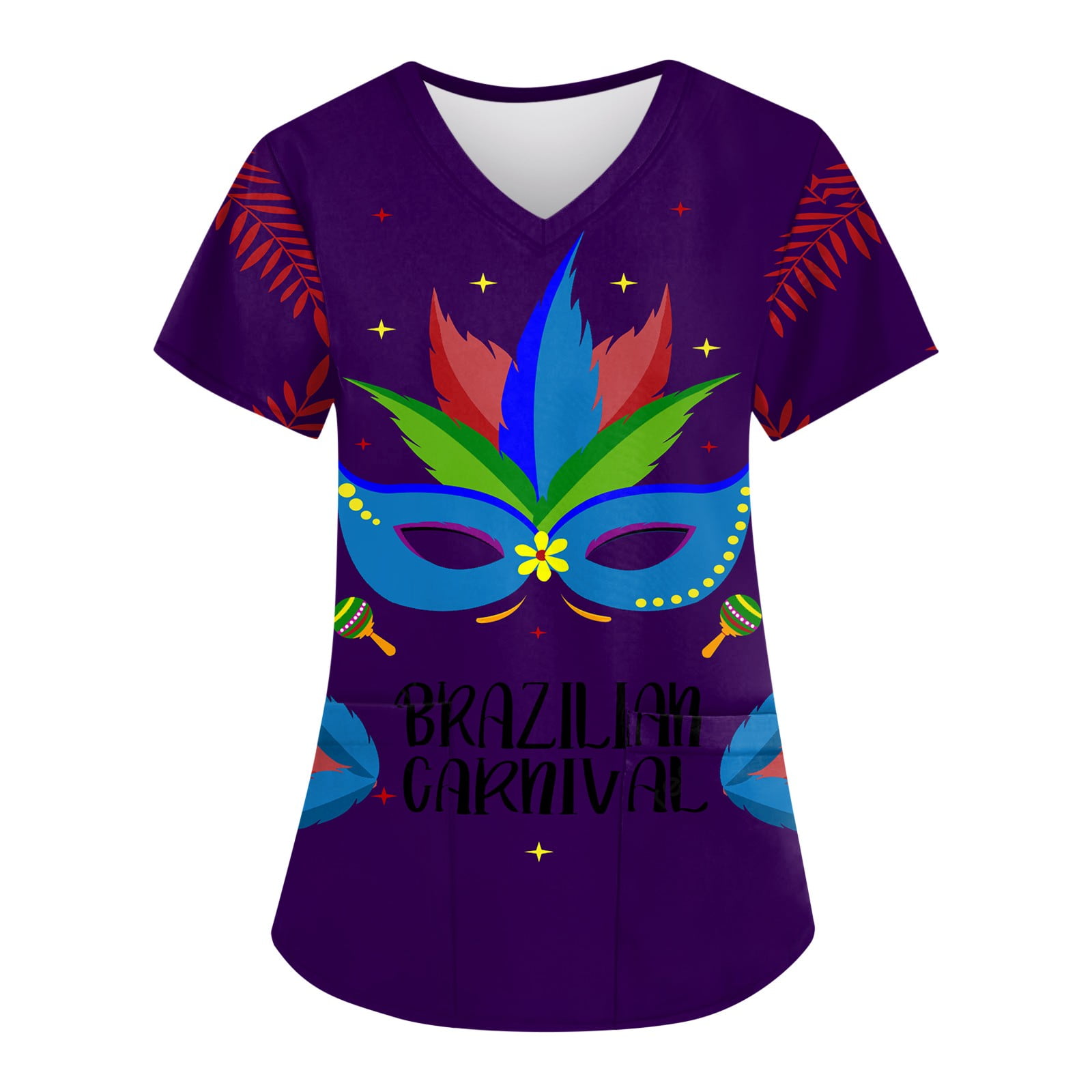 mardi gras scrub hat