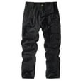 thumbnail image 1 of Mlqidk Men's Cargo Tactical Pants Quick Dry Big and Tall Work Pants Waterproof Flex Ripstop Camping Pants Combat Trousers Multi-Pocket Black 3XL, 1 of 6