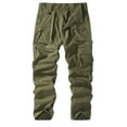 thumbnail image 1 of Mlqidk Men's Cargo Tactical Pants Ripstop Lightweight Camping Cargo Pants Water Resistant Relaxed Fit Outdoor Fishing Pants with Pockets Army Green 3XL, 1 of 6