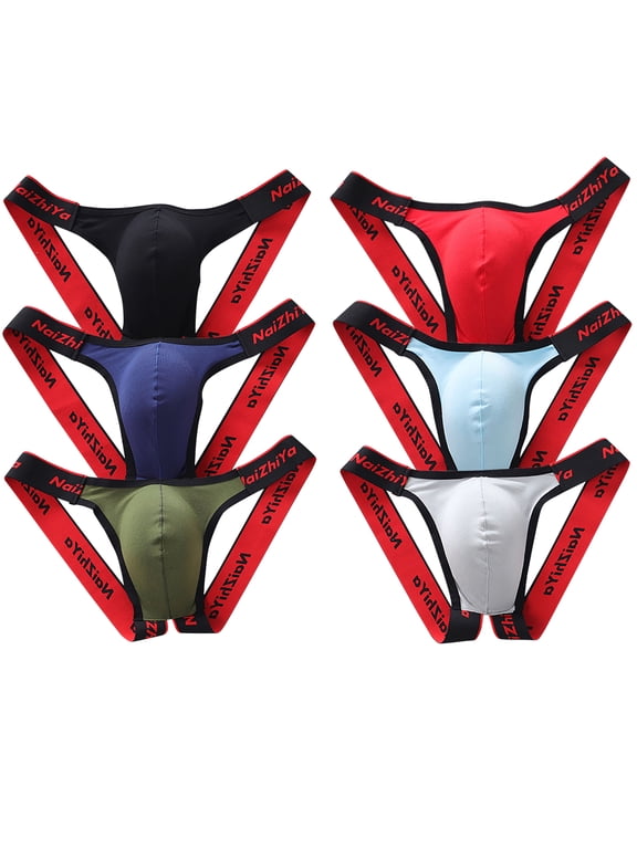 Men's Jockstraps Athletic Supporters 3-Pack Cotton Work Out Underwear