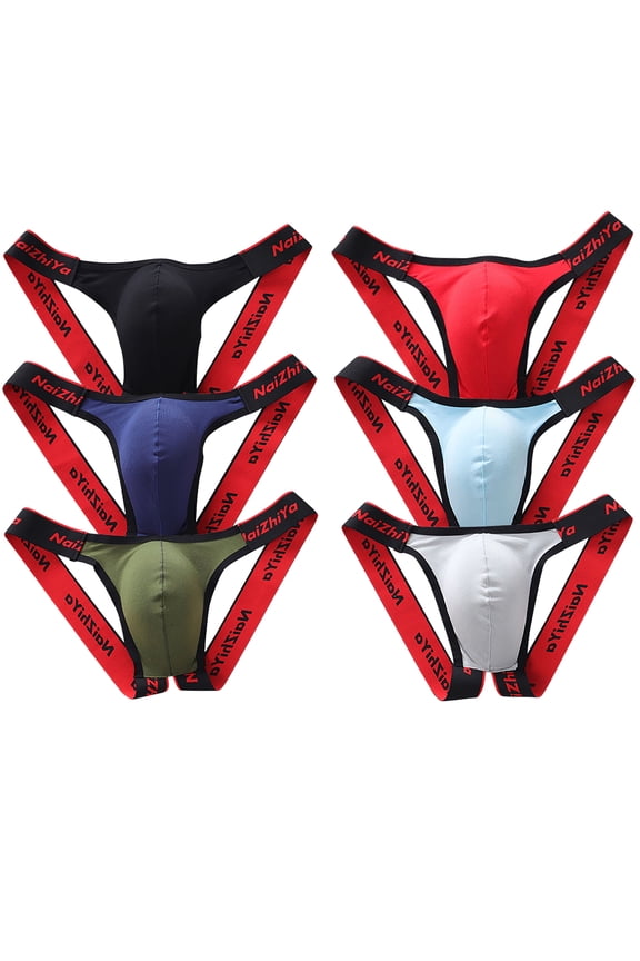 Men's Jockstraps Athletic Supporters 4-Pack Cotton Work Out Underwear