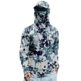 thumbnail image 1 of Mlqidk Mens Lightweight Fishing Shirt Cooling Spf UPF 50+ Camo Hoodies with Hood Long Sleeve Shirts Quick-Dry UV Protection Shirts with Face Mask Mint Green XXL, 1 of 3