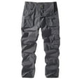 thumbnail image 1 of Mlqidk Military Cargo Pants for Men Durable Ripstop Quick Dry Hiking Cargo Pants Water Resistant Baggy Work Fishing Pants Multi-Pocket Gray 2XL, 1 of 6