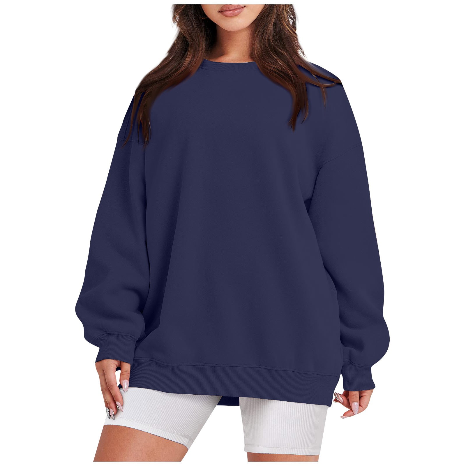 Mlqidk Oversized Sweatshirts for Women Long Sleeve Sweatshirt Casual
