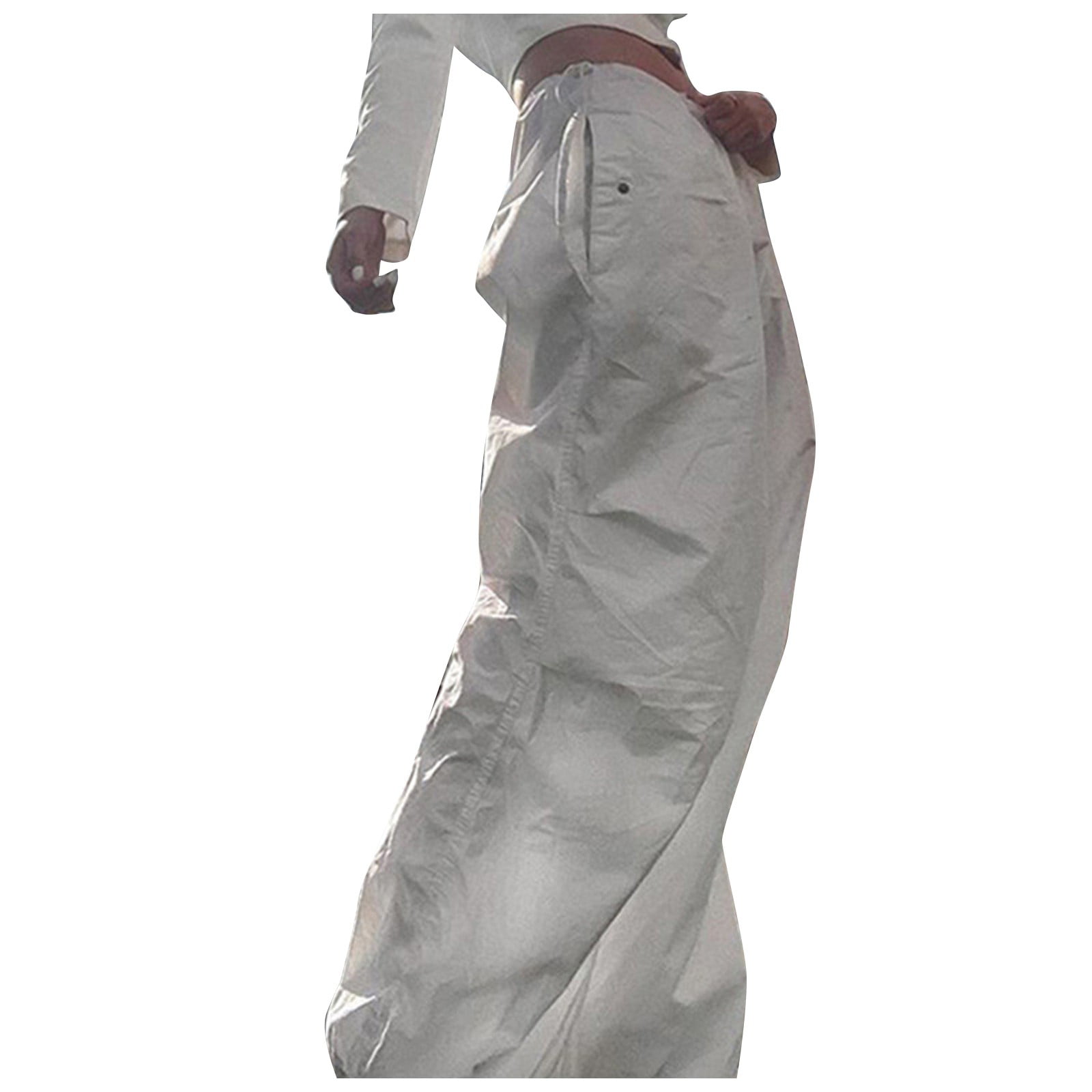 ONIRIKE Womens Parachute Pants Drawstring Elastic Low Waist Sweatpants  Loose Baggy Y2K Cargo Pants Trousers with Pockets : : Clothing,  Shoes