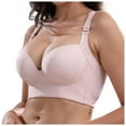 thumbnail image 1 of TQWQT Push Up Bras for Women Padded Deep V Soft Cup Everyday Bra 34A~50F T-Shirt Bras Women Underwear Bra Pink 40E, 1 of 5