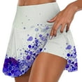 thumbnail image 1 of Mlqidk Skorts for Women Casual Summer Pleated Tennis Skirt Built-In Shorts Golf Active Skirts for Sports Running Gym Training,Light Purple M, 1 of 5