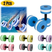 Mlqidk Water Dumbbells Aquatic Exercise Dumbells Water Aerobics Workouts 2PCS Foam Barbells for Men Women Water Sports Fitness Tool