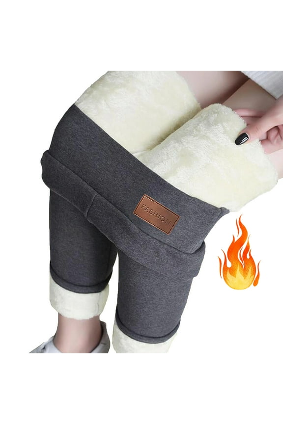 Women's Casual Sherpa Fleece Lined Warm Leggings Thicken Heavy Jogger Pants