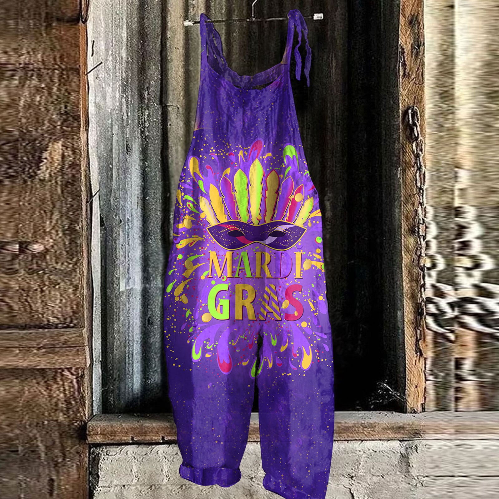 mardi gras overalls from walmart