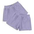 thumbnail image 1 of Mlzmgr 2 PC Womens Shorts 5 Inch Elastic Waist Sports Casual Shorts Workout Loungewear Pajama Shorts, 1 of 8