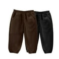 thumbnail image 1 of Mlzmgr 2pc Baby Clothes Boys Girls Sweatshirts Toddler Winter Comfy Thick Pant Solid Color Unisex, 1 of 2