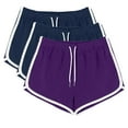 thumbnail image 1 of Mlzmgr 3 PC Athletic Shorts for Women Drawstring Running Gym Shorts Elastic Waist Workout Shorts with Pockets, 1 of 7