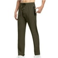 thumbnail image 1 of Mlzmgr Athletic Men's Pants Straight Leg Elastic Waist Gym Pants with Zipper Pockets Quick Drying out Door Pants, 1 of 7