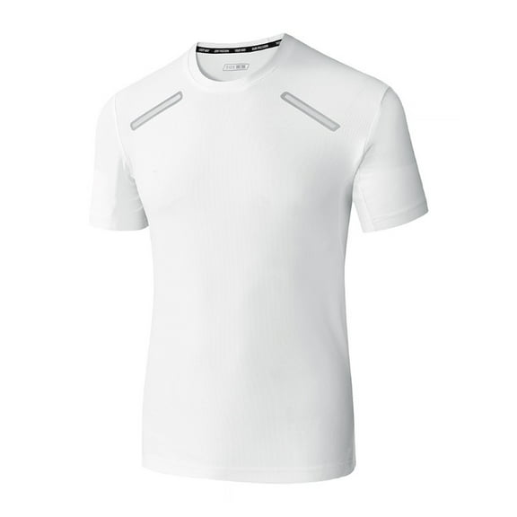 Mlzmgr Athletic Men's T-Shirts Short Sleeve Crew Neck Compression Tops Gym Workout Running T Shirts