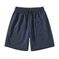 thumbnail image 1 of Mlzmgr Athletic Mens Short Plus Size S-4XL Drawstring Elastic Waist 5 Inch Shorts Summer Casual Daily Short Pants, 1 of 2