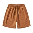 thumbnail image 1 of Mlzmgr Athletic Mens Short Plus Size S-4XL Drawstring Elastic Waist 5 Inch Shorts Summer Casual Daily Short Pants, 1 of 2