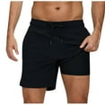thumbnail image 1 of Mlzmgr Athletic Mens Shorts 2 in 1 Wide Leg Drawstring Elastic Waist Workout Shorts for Men Quick Drying, 1 of 4