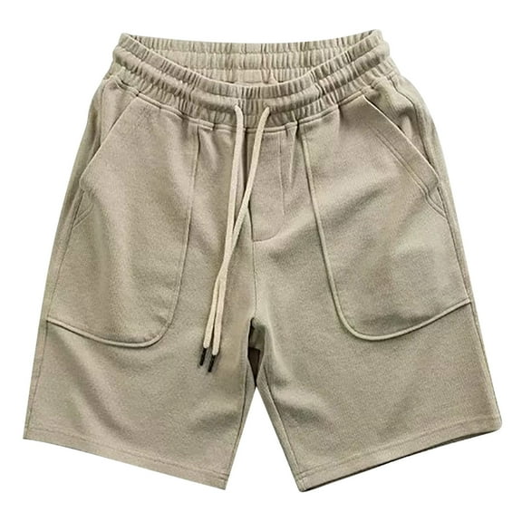 Mlzmgr Athletic Mens Shorts with Pocket Drawstring Elastic Waist 5 Inch Shorts Smmer Vacation Casual Shorts