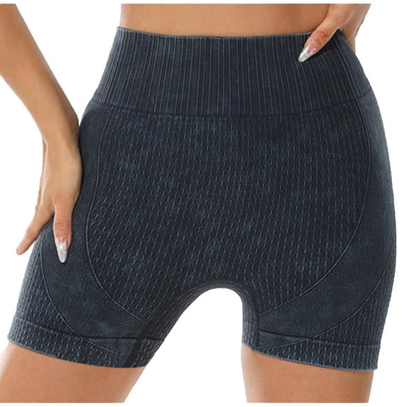 Mlzmgr Athletic Shorts Women 5 Inch Inseam Spandex Stretchy Elastic Waist Workout Gym Yoga Shorts for Women